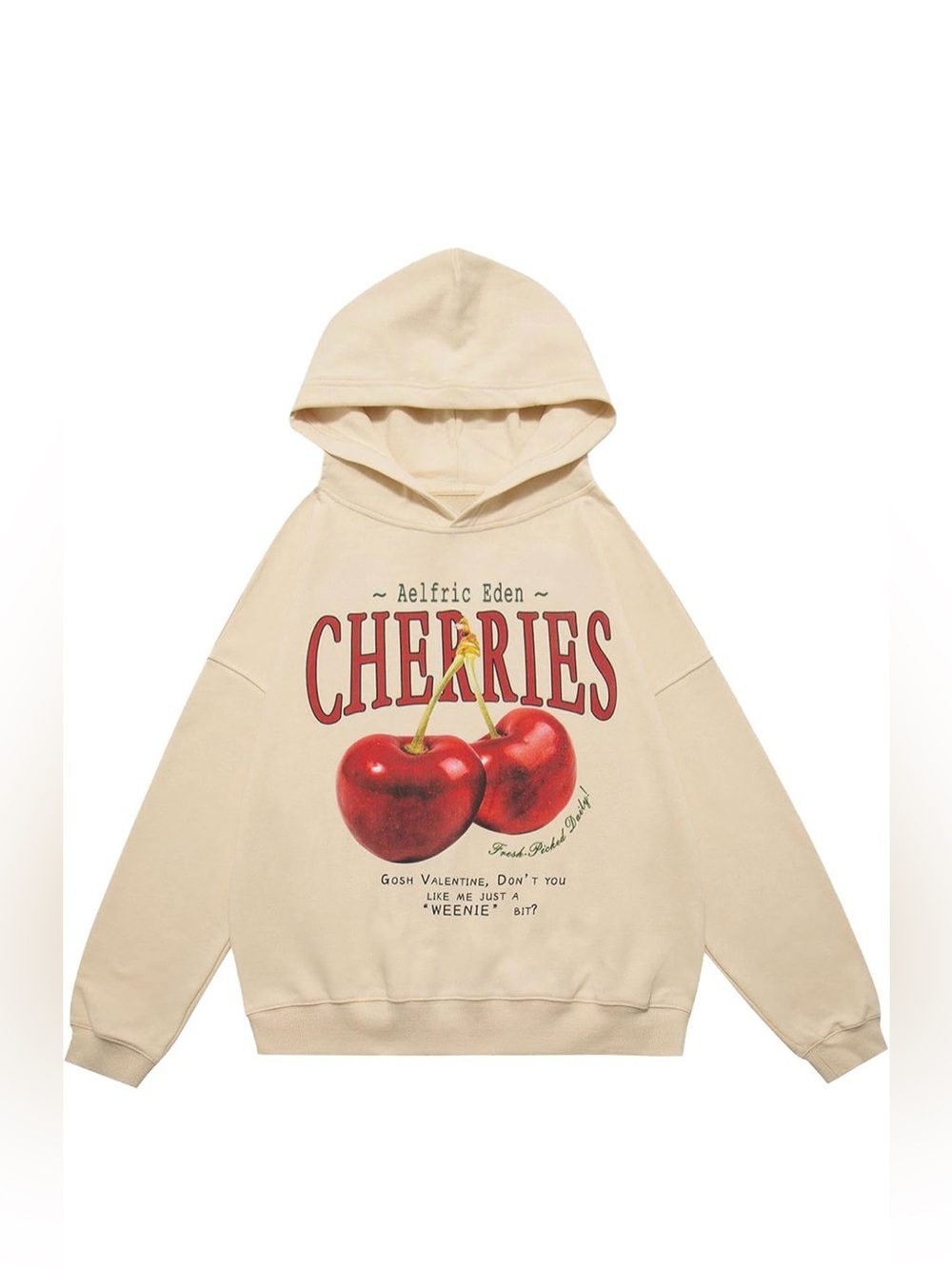 Aelfric Eden Cherries Hoodie Sz M